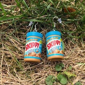 HANDMADE SKIPPY PEANUT BUTTER EARRINGS